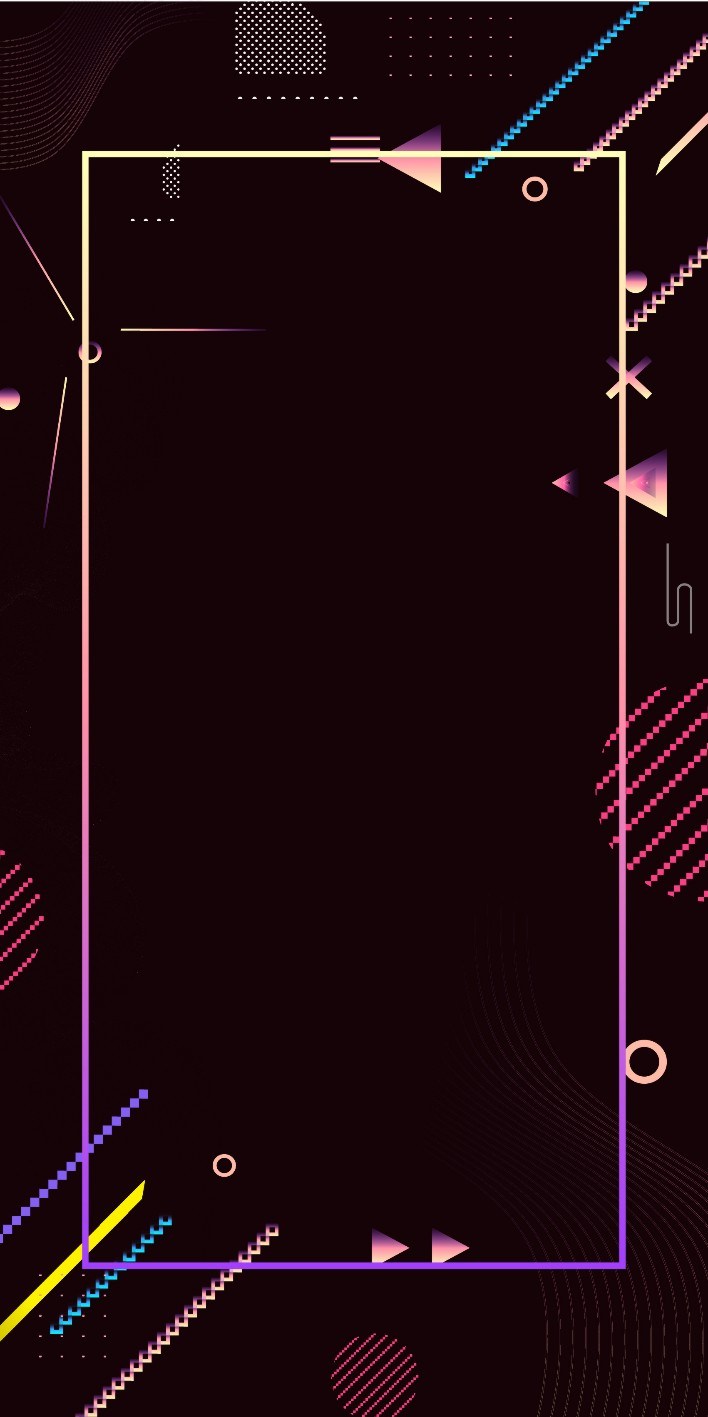 黑色背景线条边框