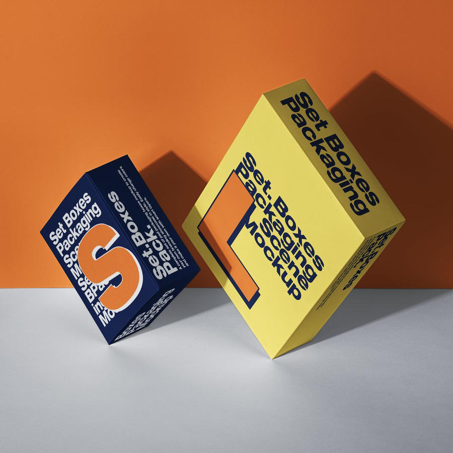 长方形潮玩文创包装纸盒vi贴图样机 (22)