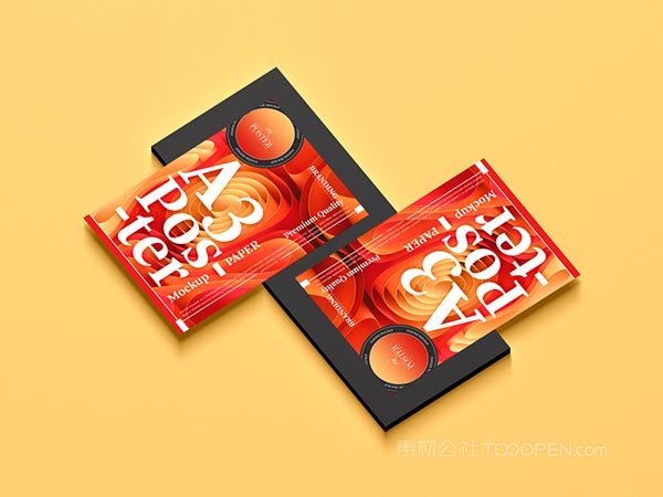 A3品牌海报样机