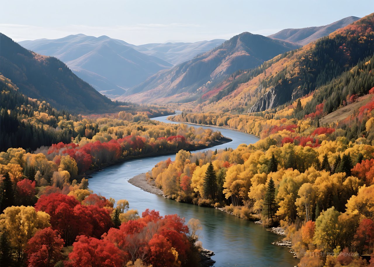山峰风景山水天空自然景观唯美