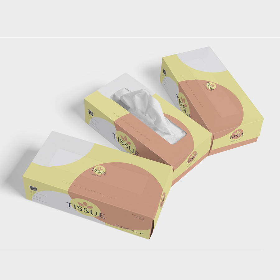 纸巾盒包装样机