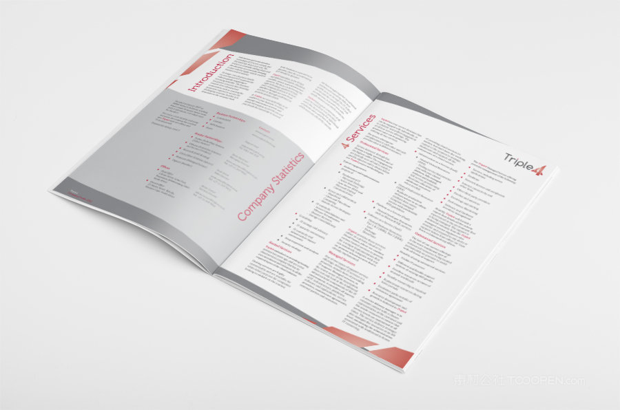 企业手册竖版骑马钉画册样机 (1)