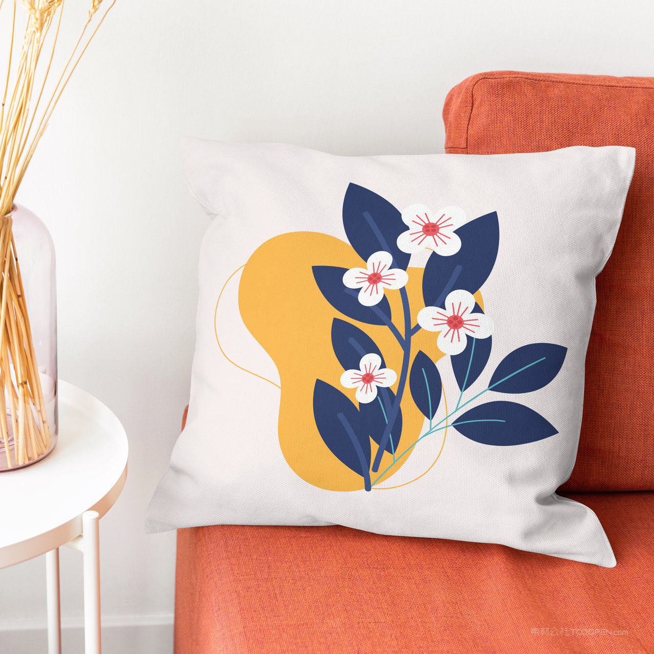 沙发上的靠枕靠垫抱枕贴图样机