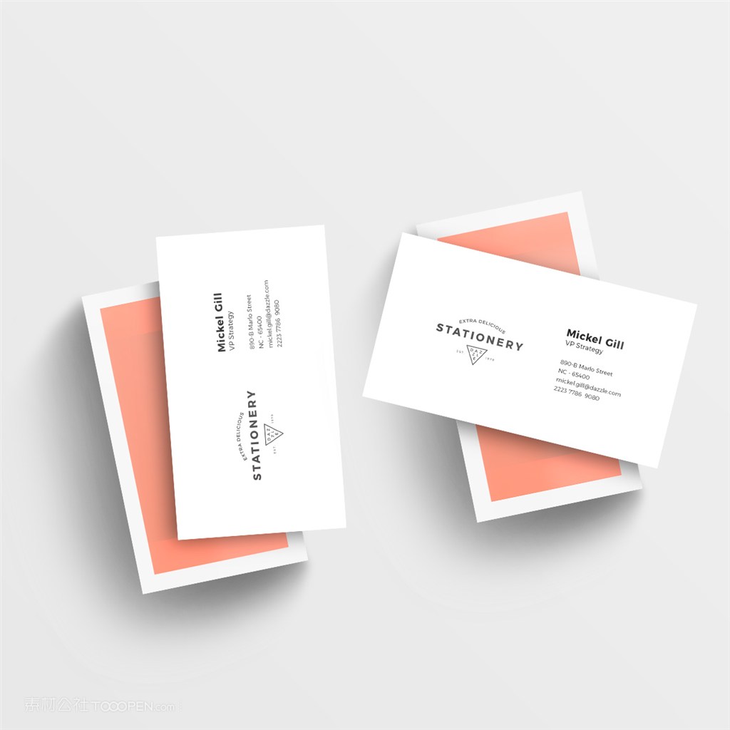 服装品牌名片样机素材