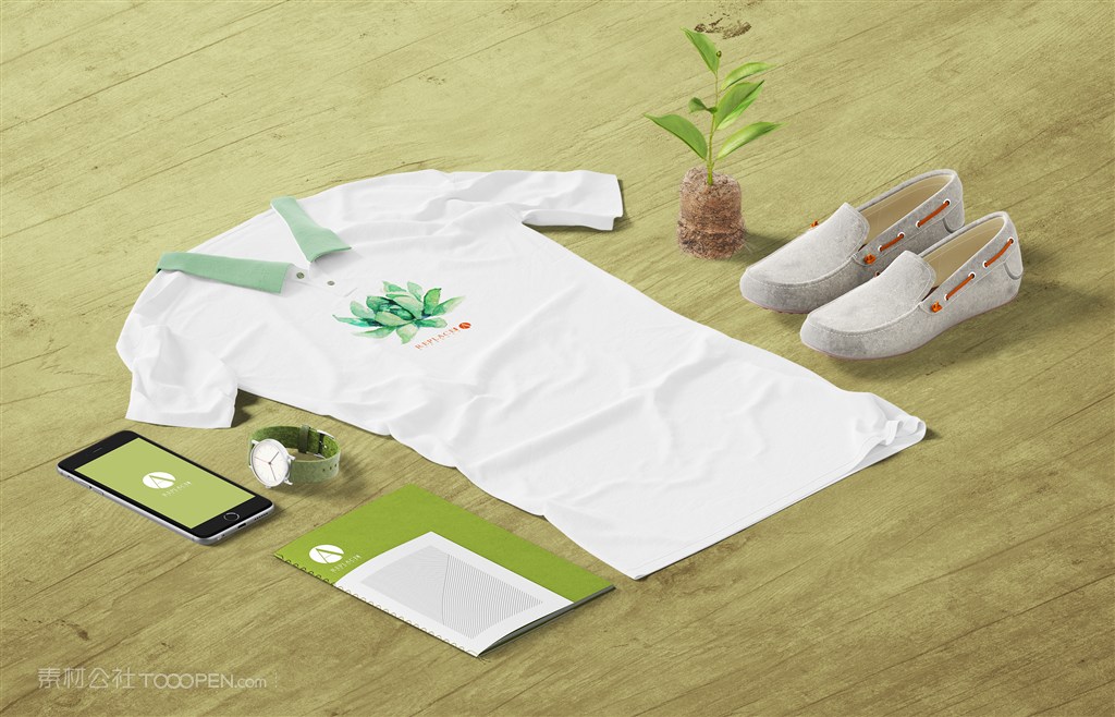 男士工作广告短袖T恤女士文化衫贴图样机设计模板效果VI素材PSD分层