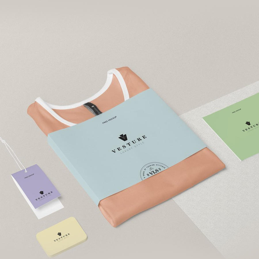 T恤样机模板素材