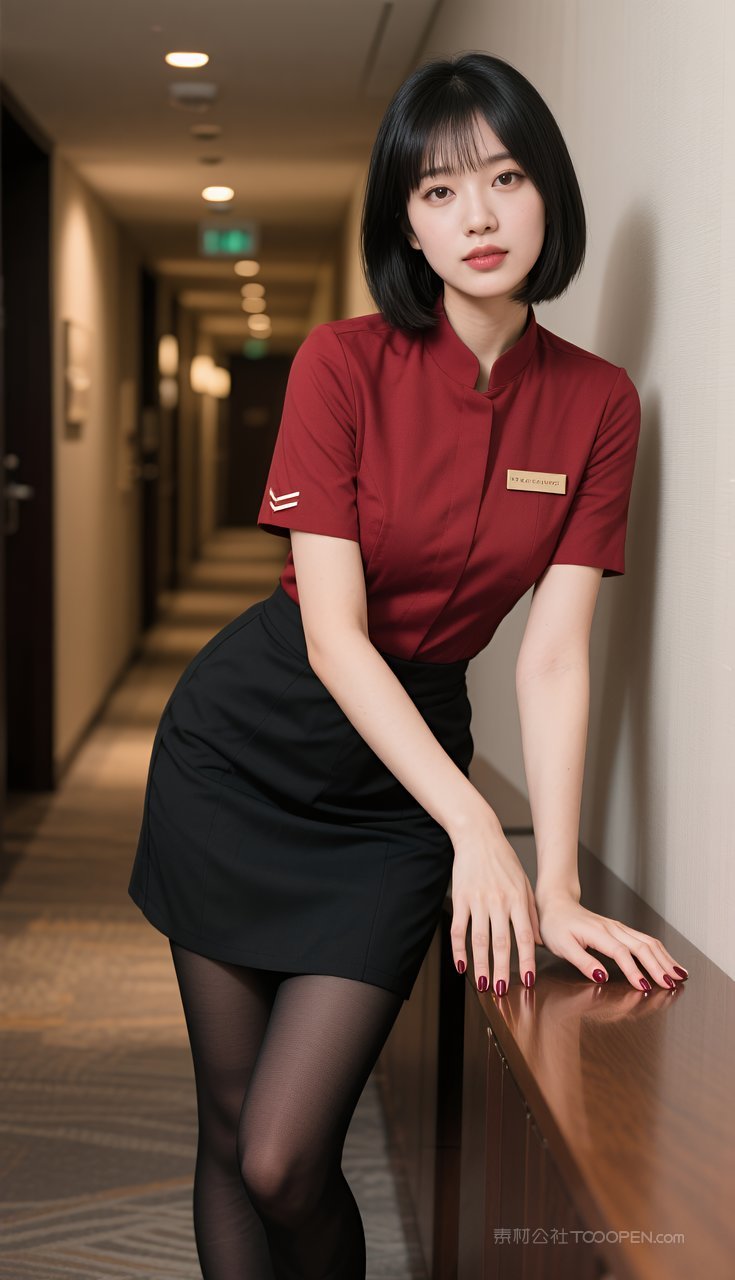 长腿丝袜美女职业短裙美腿制服性感