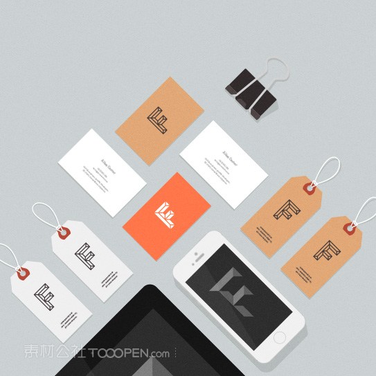 标签名片样机
