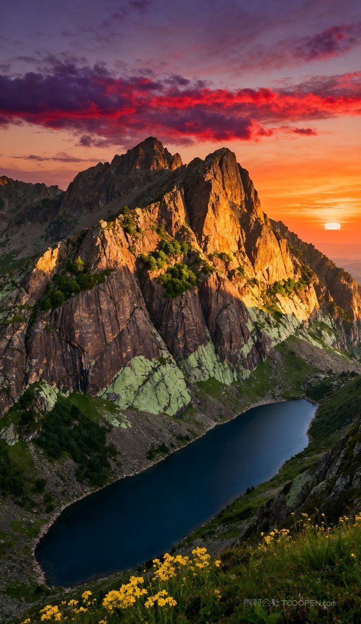 山峰蓝天天空唯美摄影青山意境山水