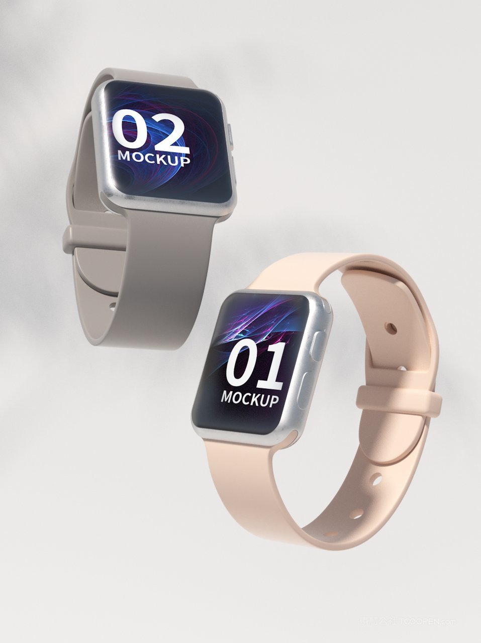 c4d苹果手表表盘界面ui样机合集 (2)