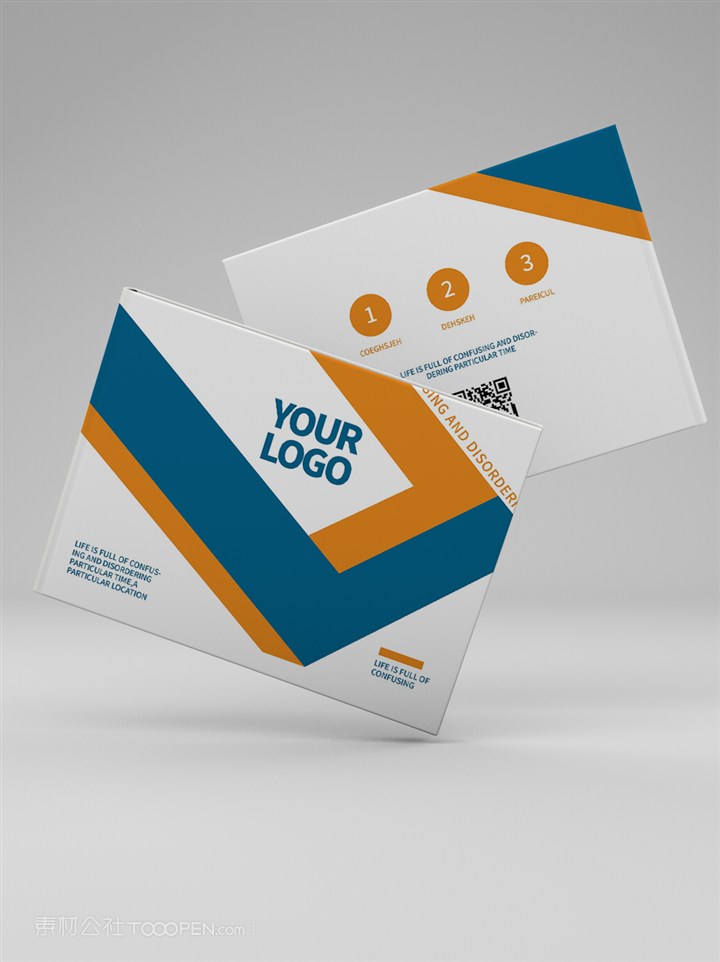 画册封面样机横版