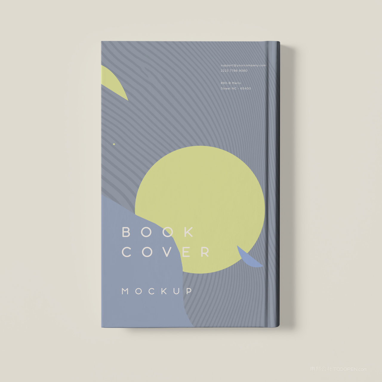 正视图精装书籍画册封面贴图样机