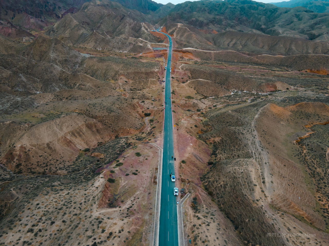 宁夏中卫66号公路航拍