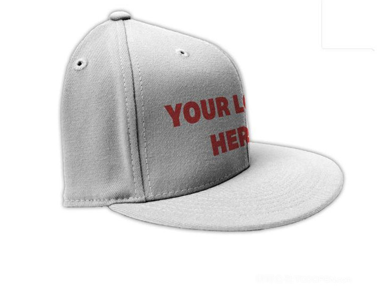 白色定制广告棒球帽鸭舌帽样机