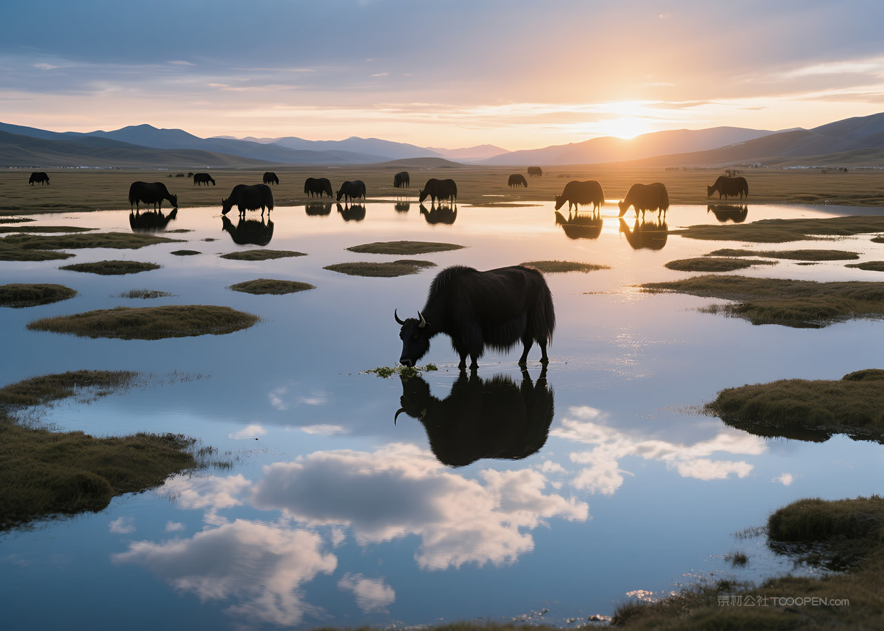 风景云层美丽天空自然风光唯美云彩日出