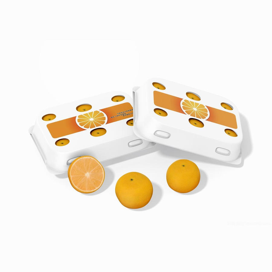 橙子包装盒展示样机