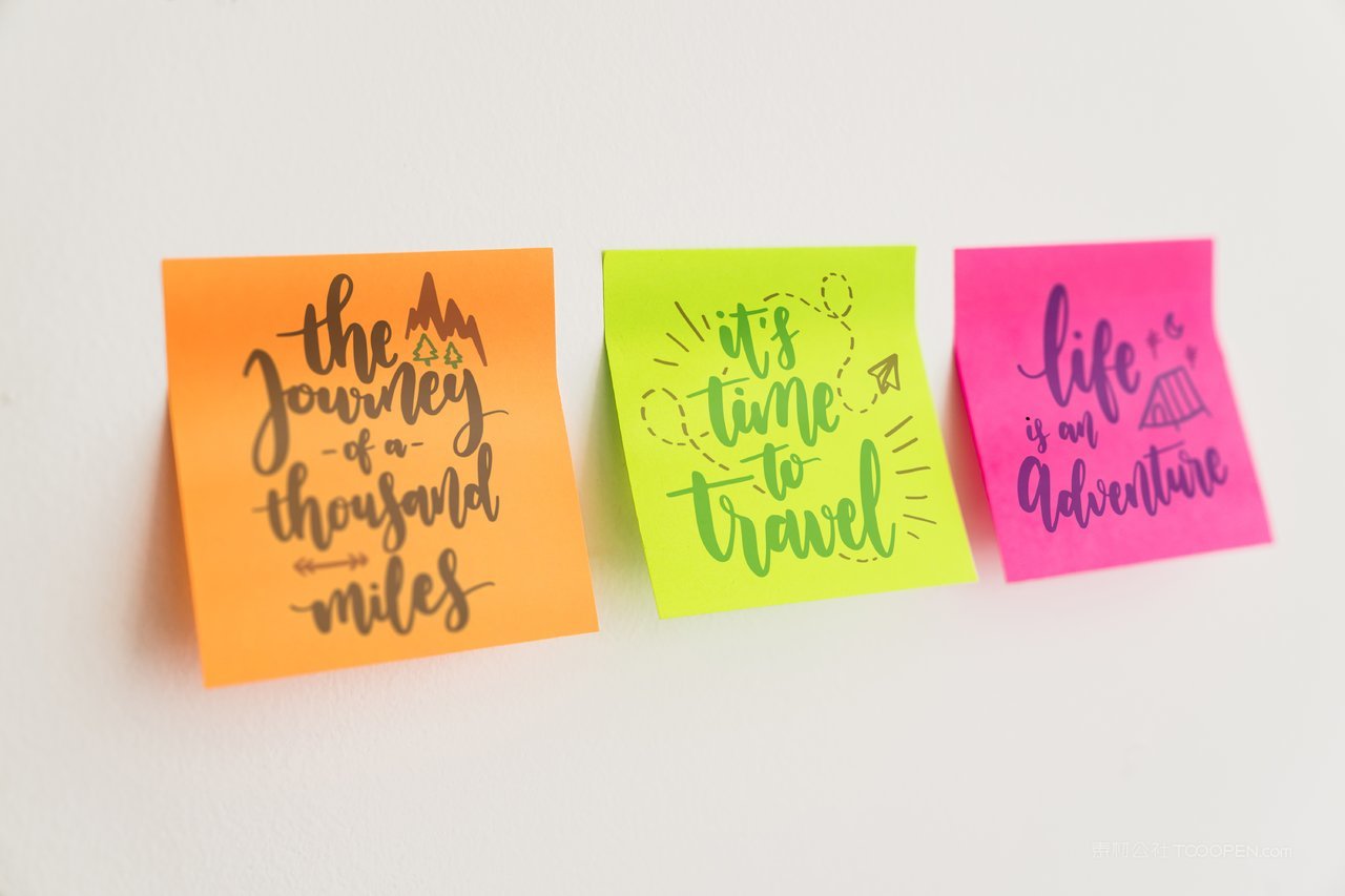 多彩便利贴实景样机 (5)