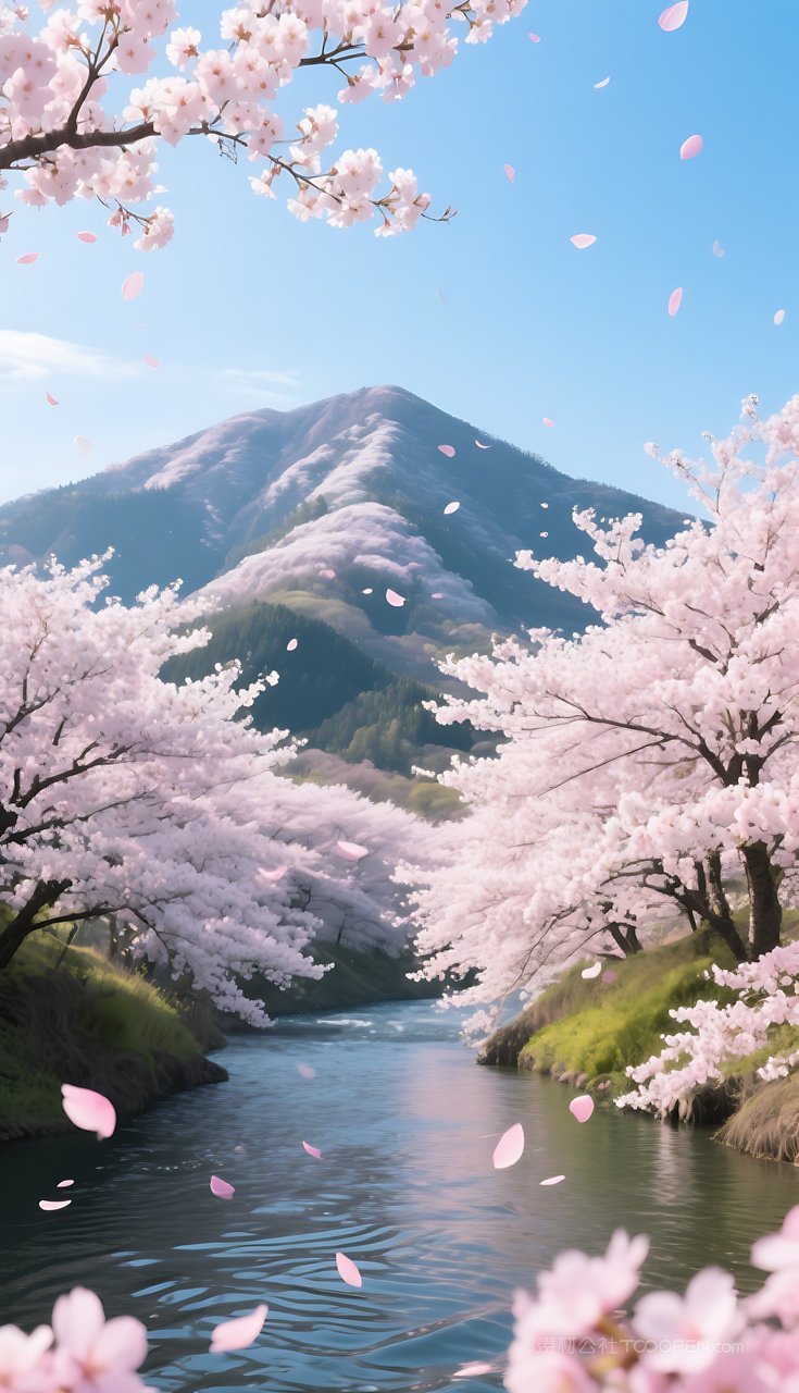 唯美湖泊山峰风景群山山水河流