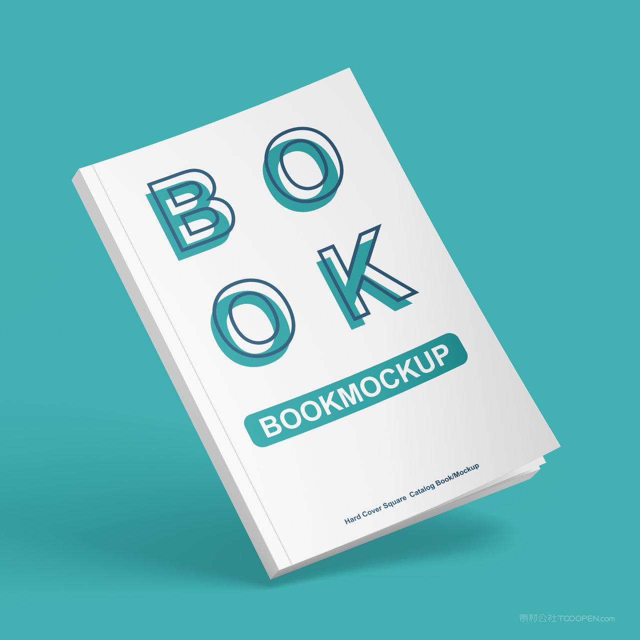 悬浮的企业画册书籍贴图样机