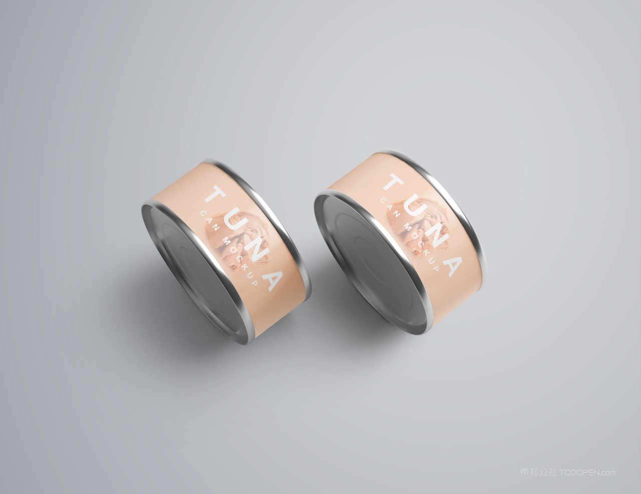 食品午餐肉罐头包装罐形包装展示样机 (2)