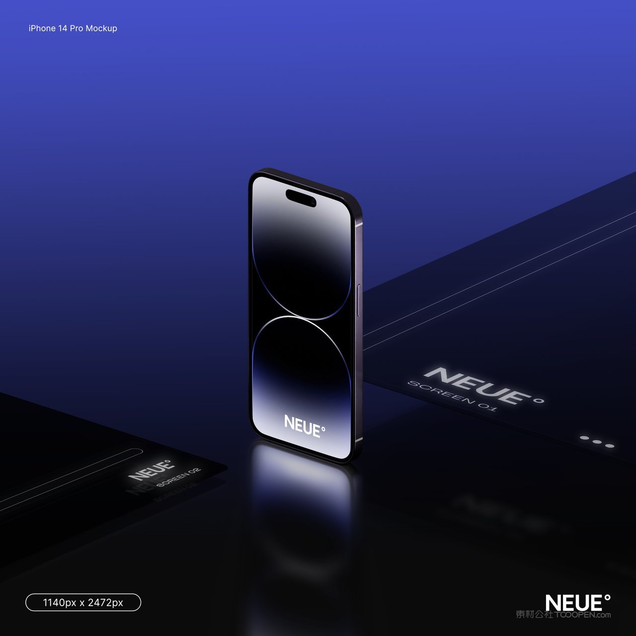 【2052期】多角度苹果14手机ui界面样机 (9)