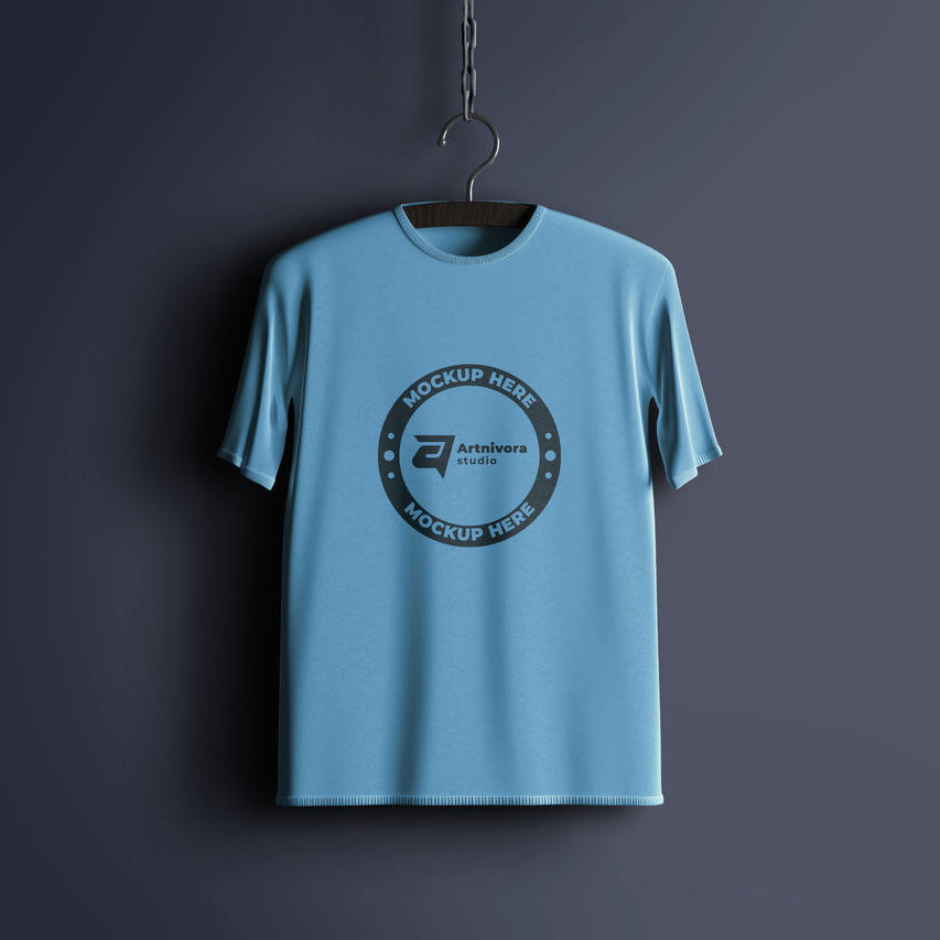 t恤服装logo样机