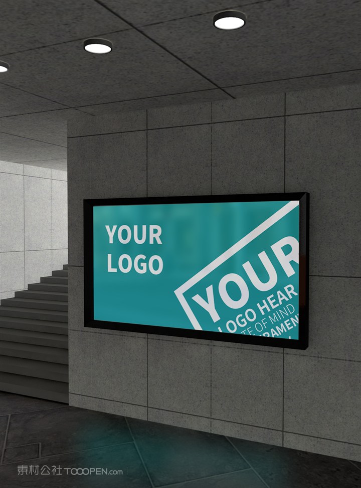 地铁口灯箱样机
