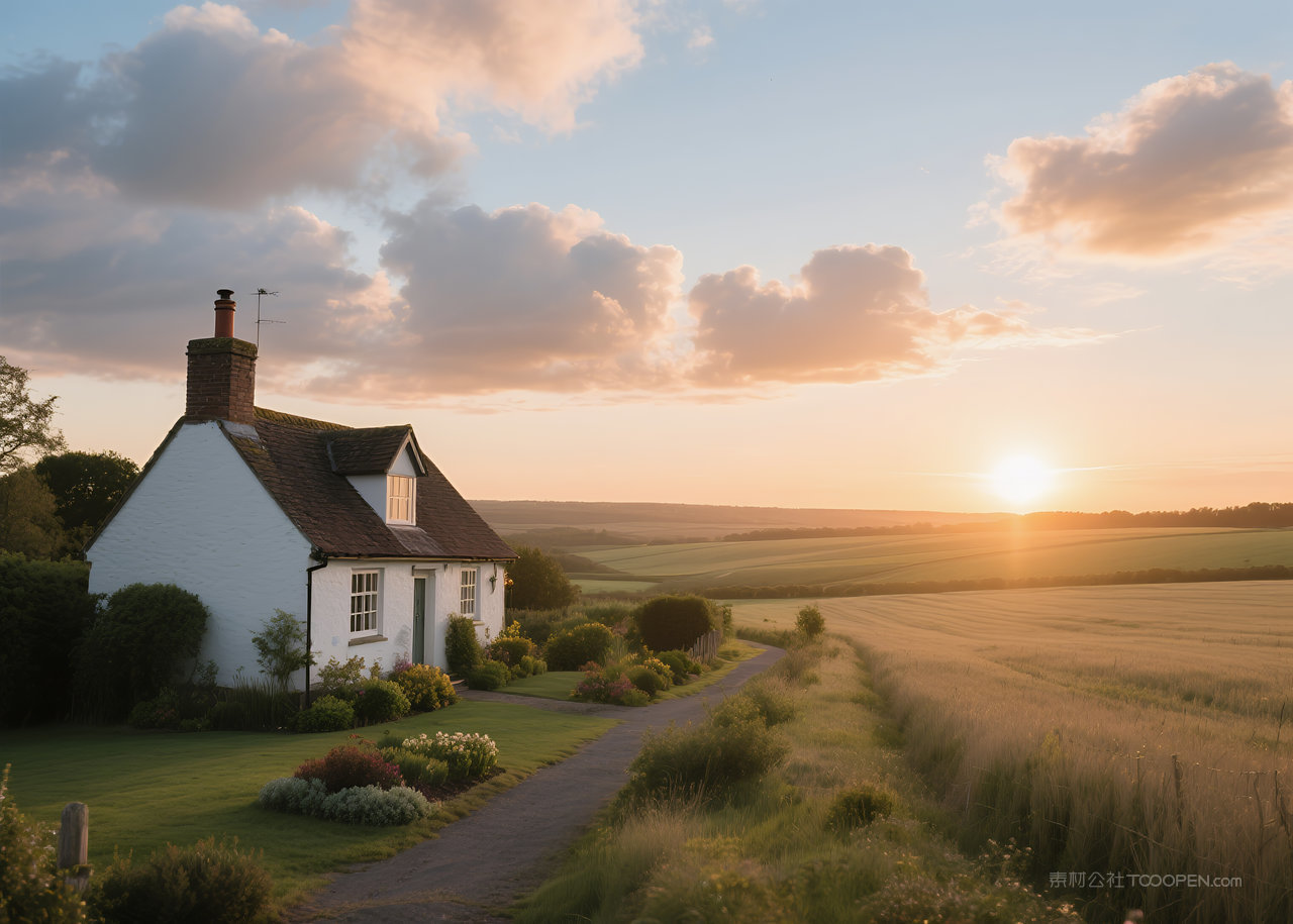 美丽云彩云层风景天空日出自然风光唯美