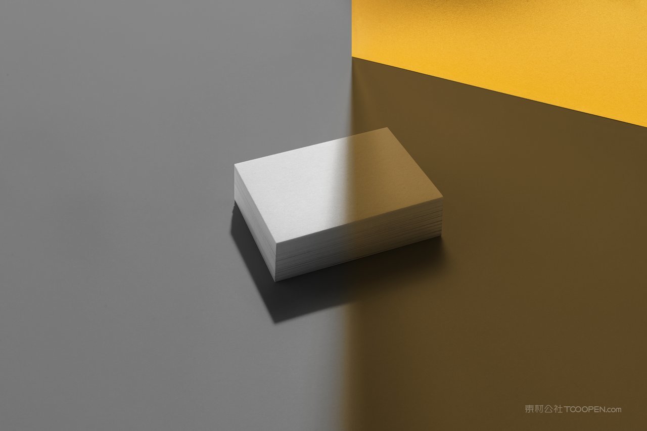 商务光影A4信纸名片vi品牌样机