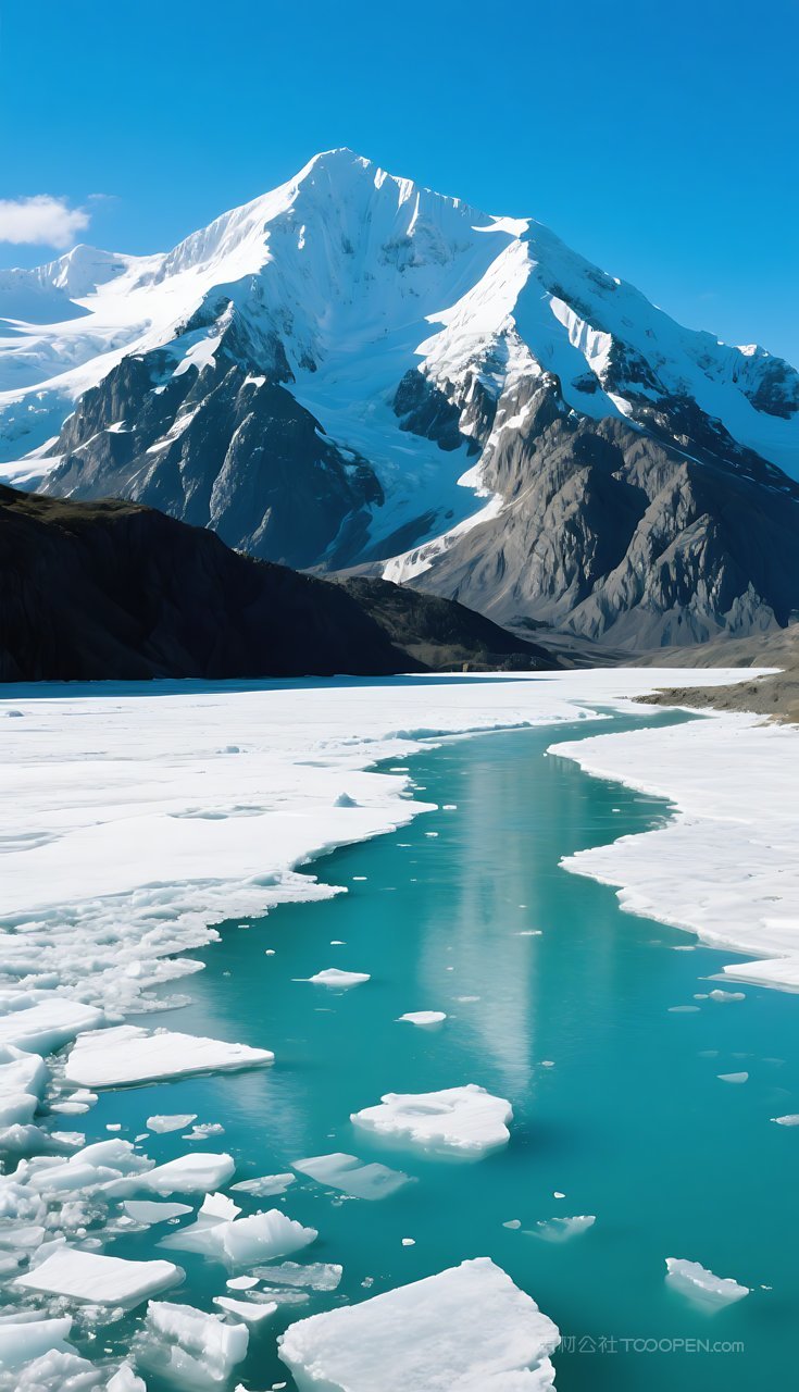 风景山水湖泊唯美山峰群山河流