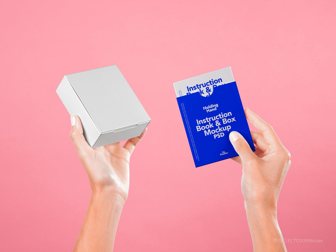 长方形潮玩文创包装纸盒vi贴图样机 (9)