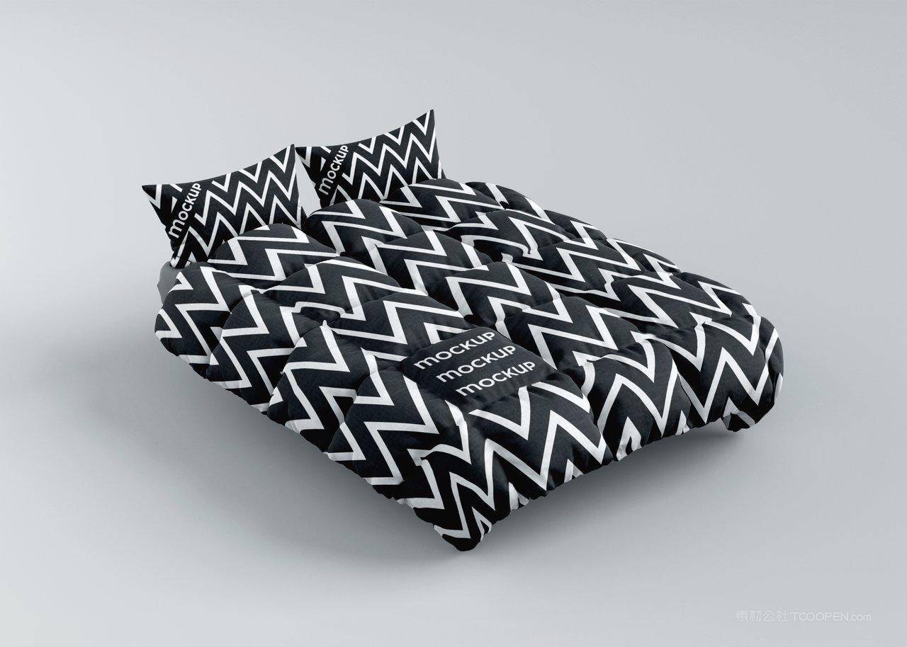 【2085期】被子床单被罩四件套贴图样机 (6)