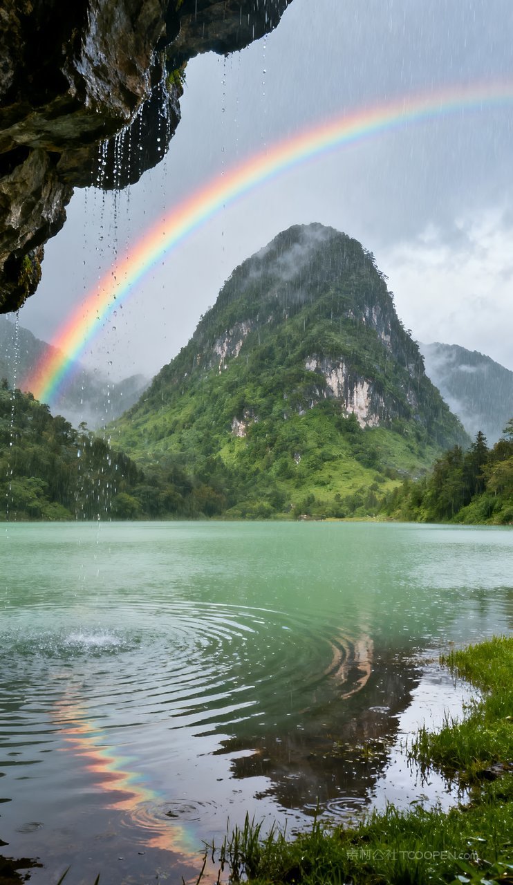 高清唯美山峰青山天空山水意境蓝天