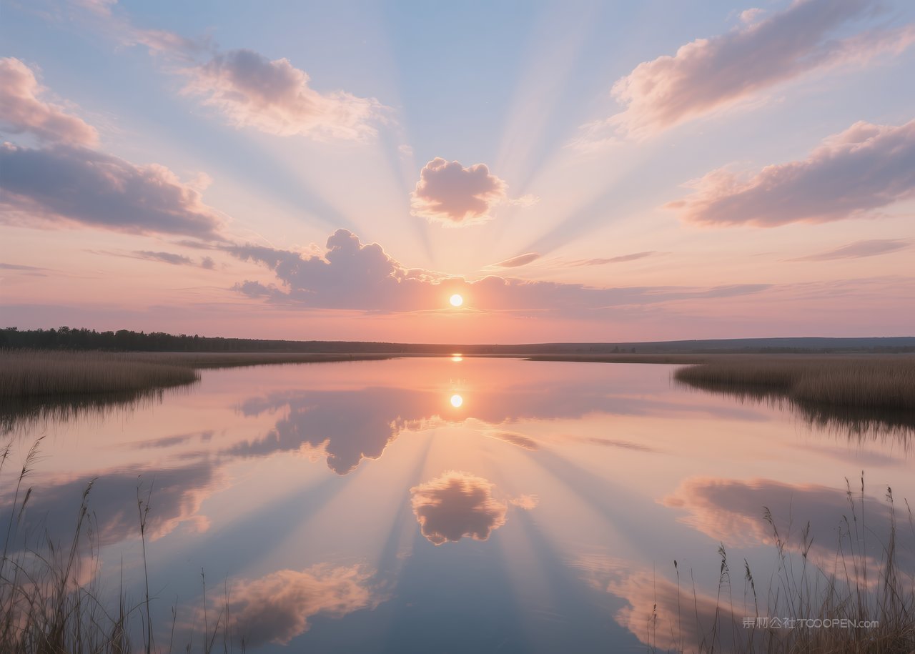 云彩风景自然日落天空唯美云层