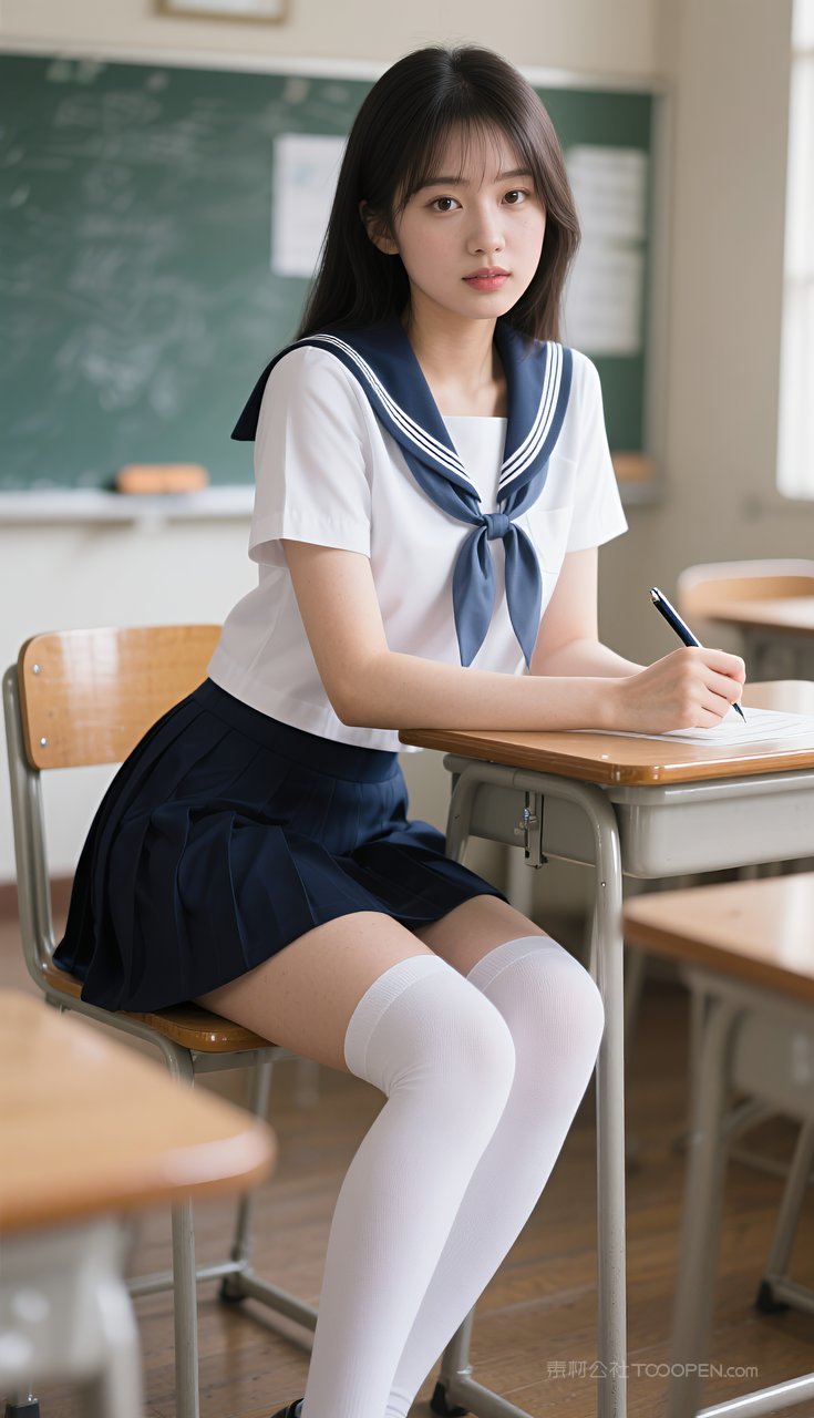 性感短裙写真丝袜长腿美女制服