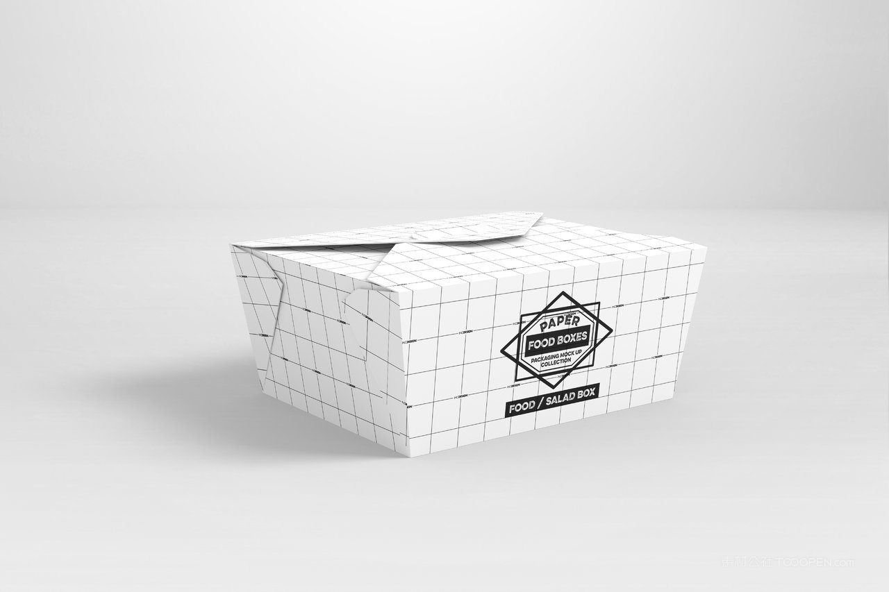 烘焙蛋糕面包店食品纸质包装贴图样机 (25)