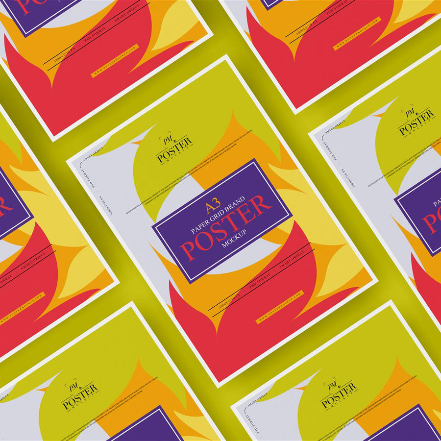 A3品牌海报样机