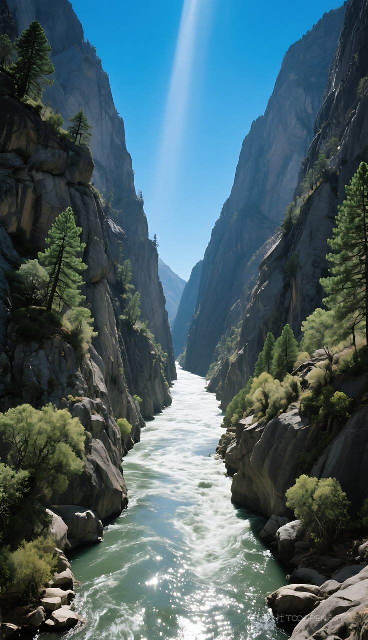 景色群山河流风景山峰唯美山水湖泊