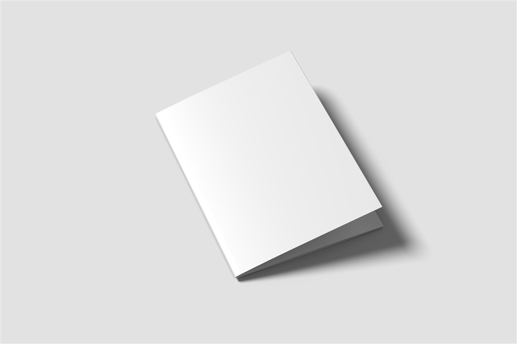 32开三折页样机模板PSD分层素材