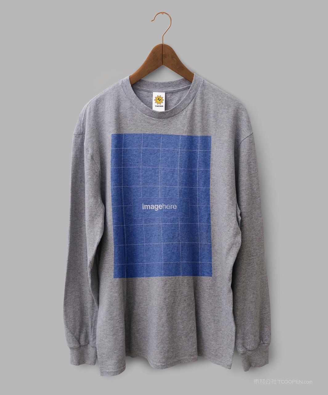 晾挂长袖t恤样机