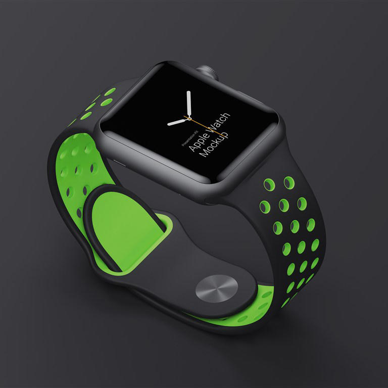 智能手表贴图样机设计手环数码模板科技风格效果VI素材PSD分层y06