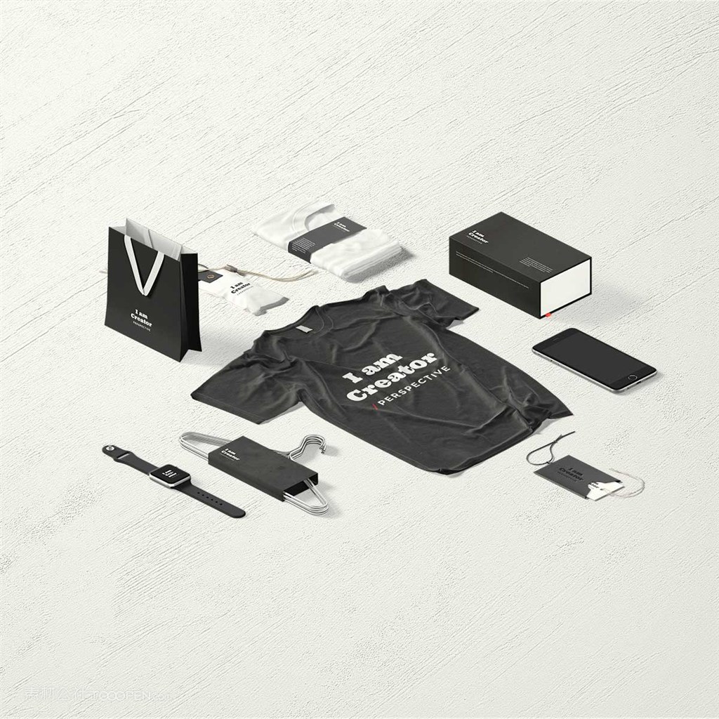 精美办公用品vi样机贴图素材