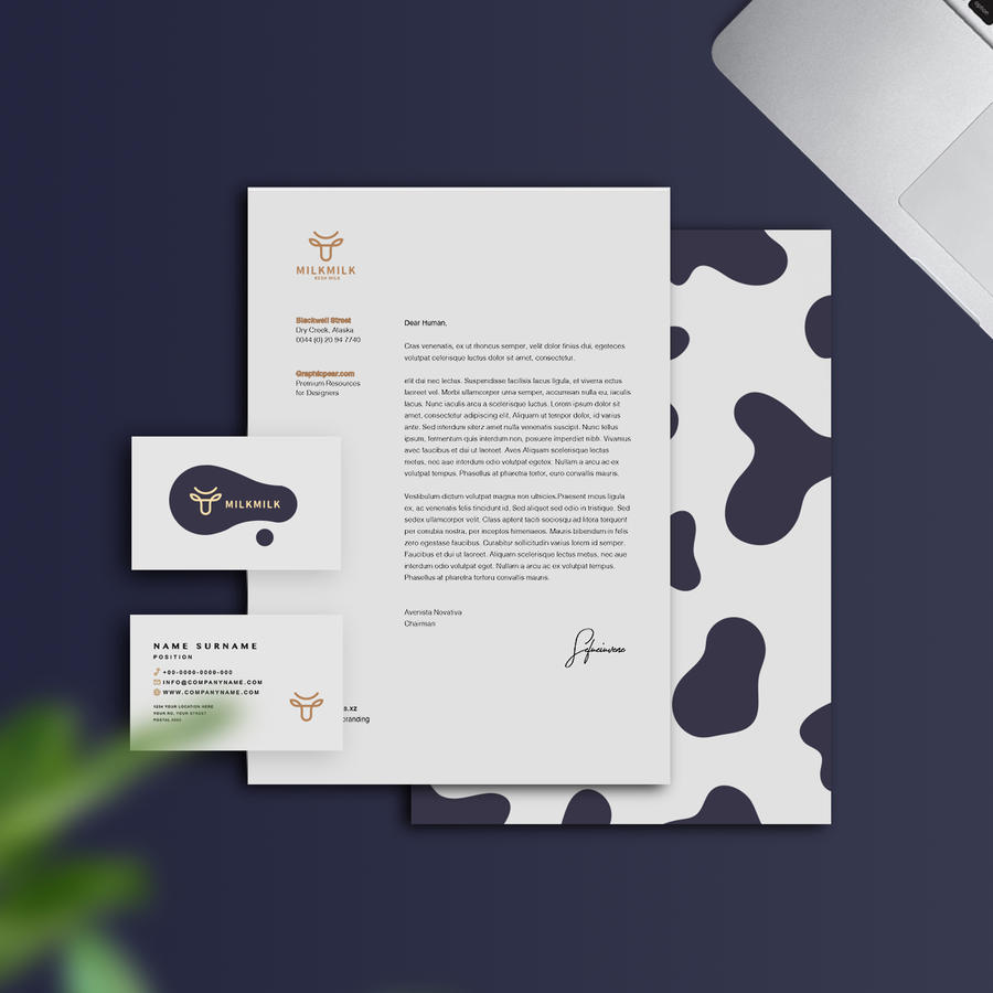 乳制品VI贴图样机