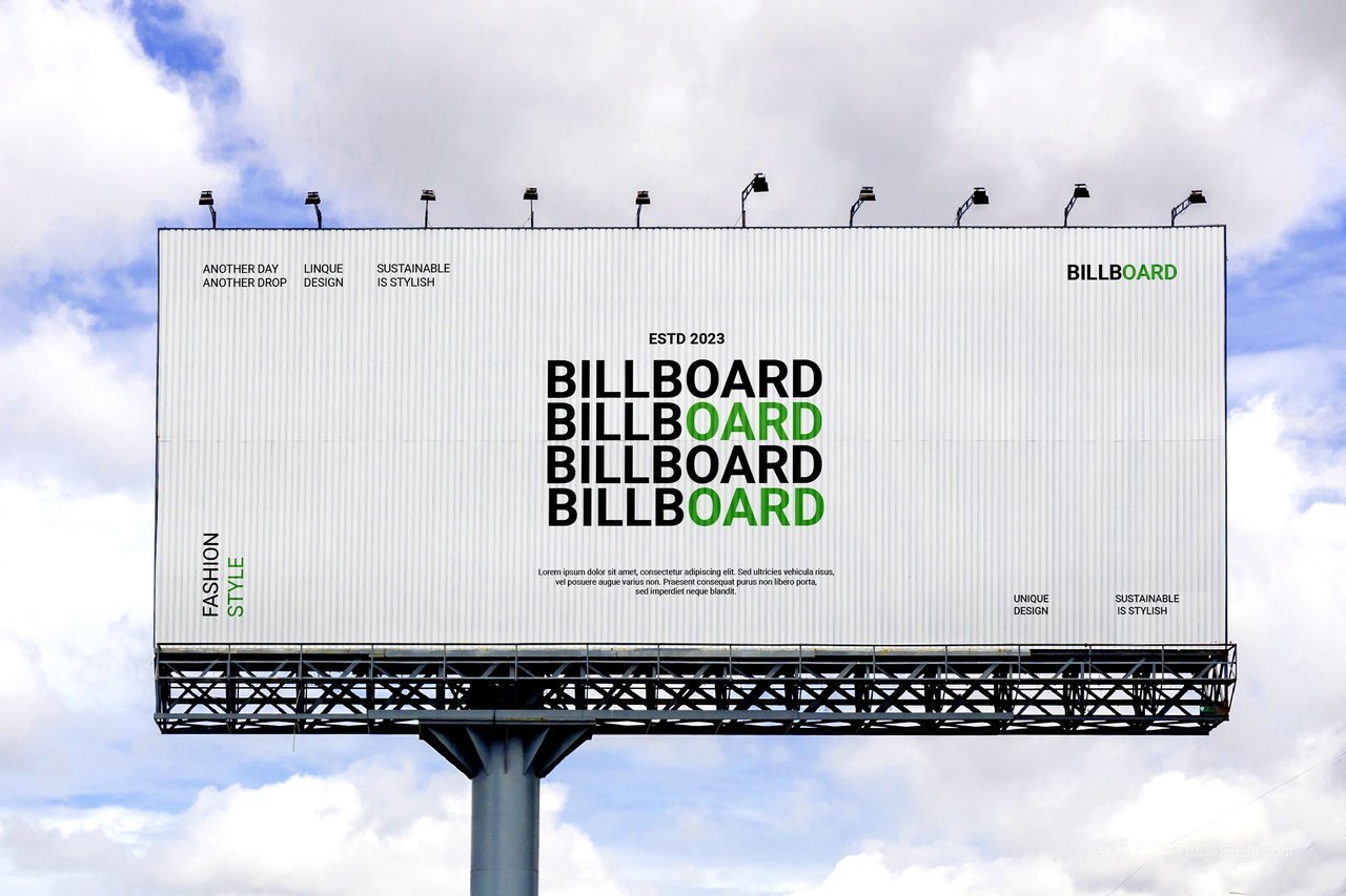 户外广告牌样机