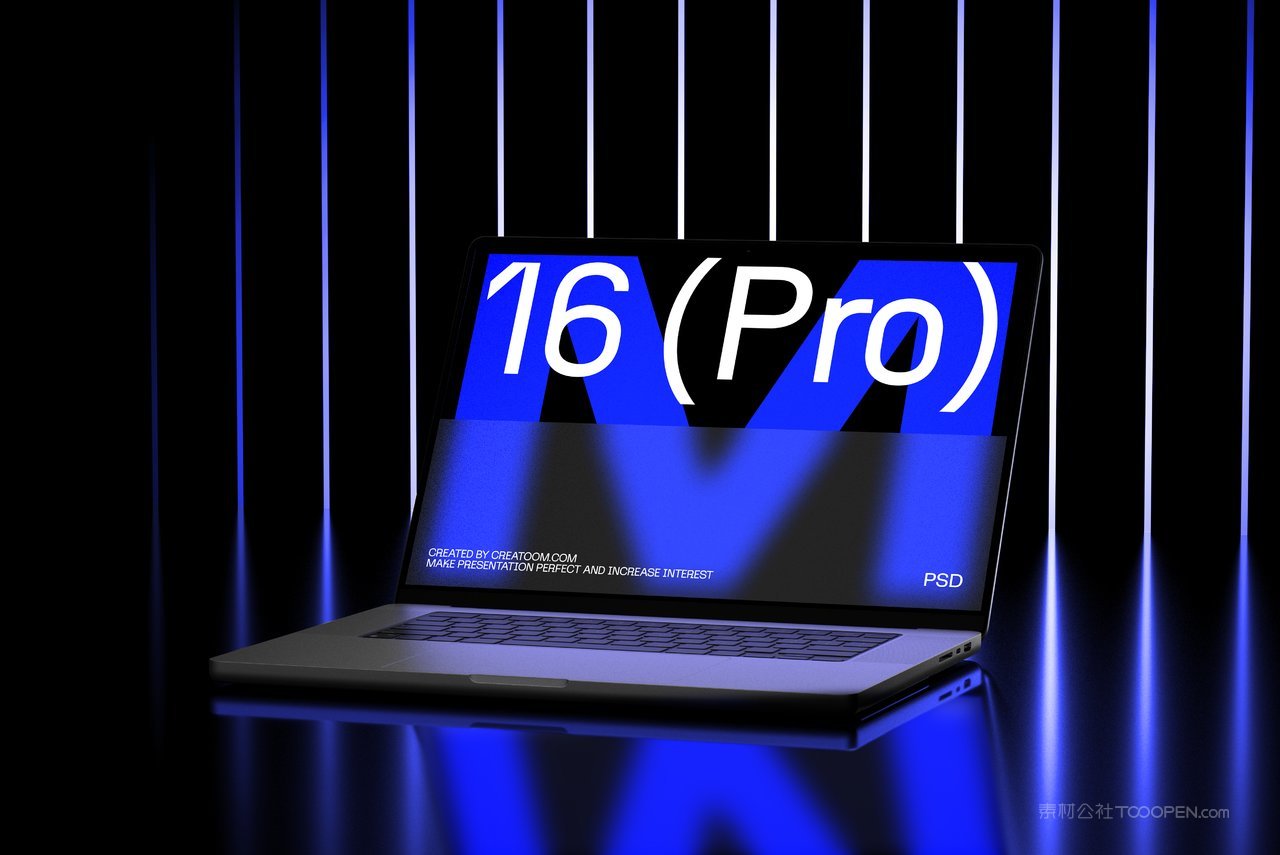 【2294期】潮流科幻工业苹果macbook pro笔记本电脑样机 (1)