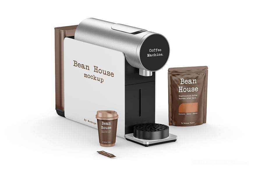 咖啡机场景样机