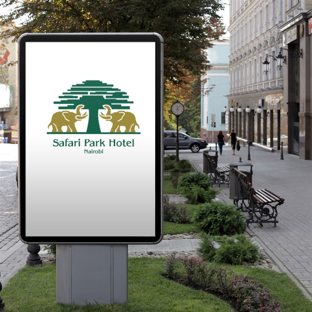 城市展示广告户外广告牌样机