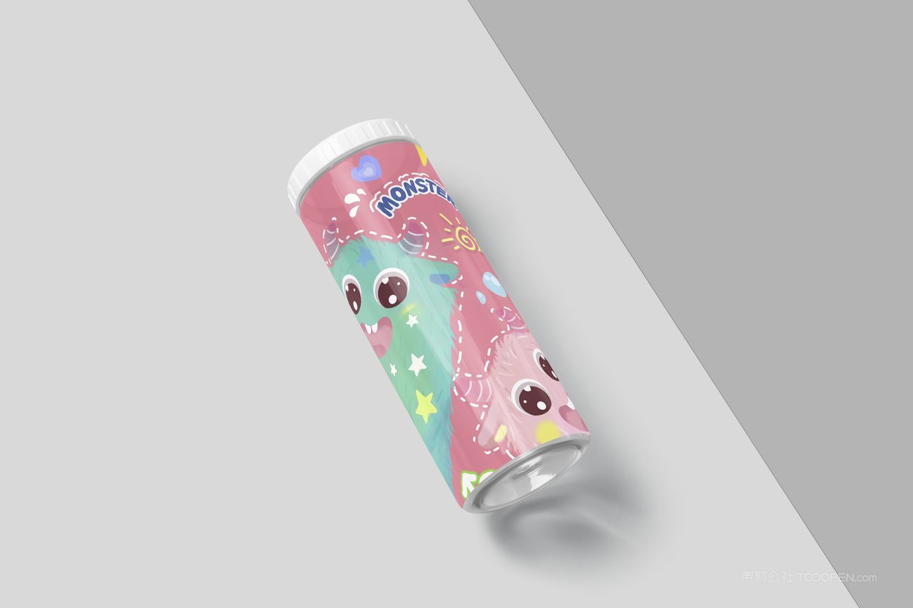 【2065期】透明塑料杯水杯样机 (3)