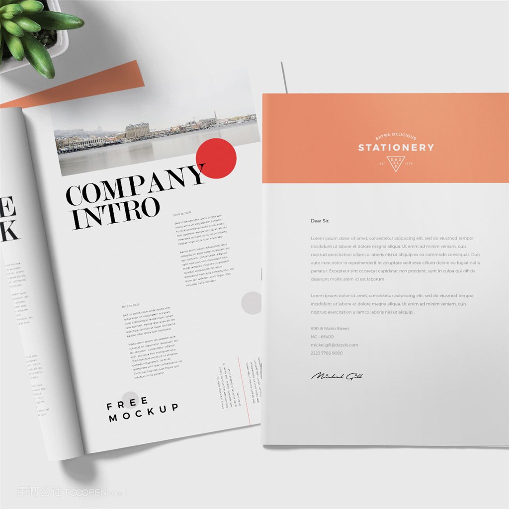 服装品牌画册样机模板