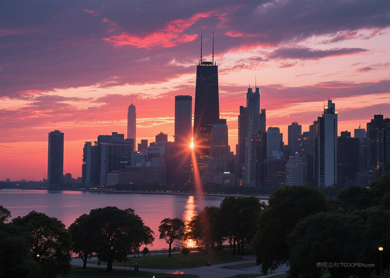 自然天空风景云彩日出唯美云层